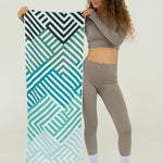 Mint Relaxation - Sporthandtuch mit Magnet & Zipper-Tasche - WOODSANDWAVES