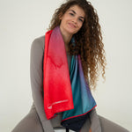 Active Flow - Sporthandtuch mit Magnet & Zipper-Tasche - WOODSANDWAVES