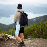 Natural Flow - Ultra-leichtes Outdoor-und Wanderhandtuch  - 80cm x 40cm - WOODSANDWAVES