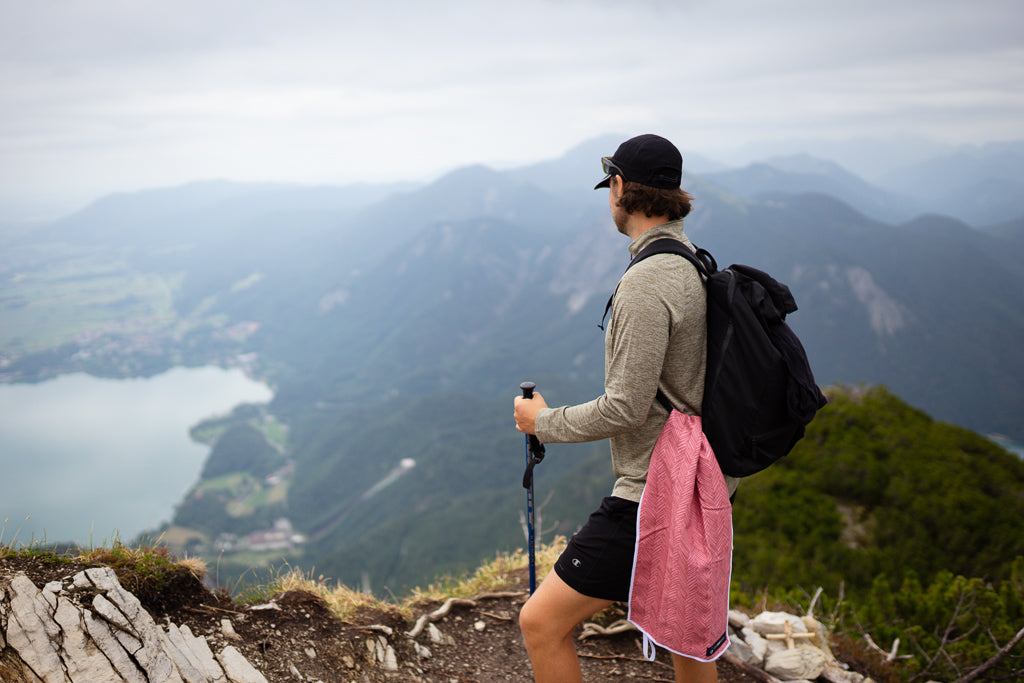 Wandern Handtuch für Wanderungen, Outdoor Erlebnisse, Camping, Mikrofaser