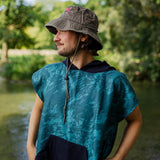 Poncho "Energy Flow Green" | Unisex