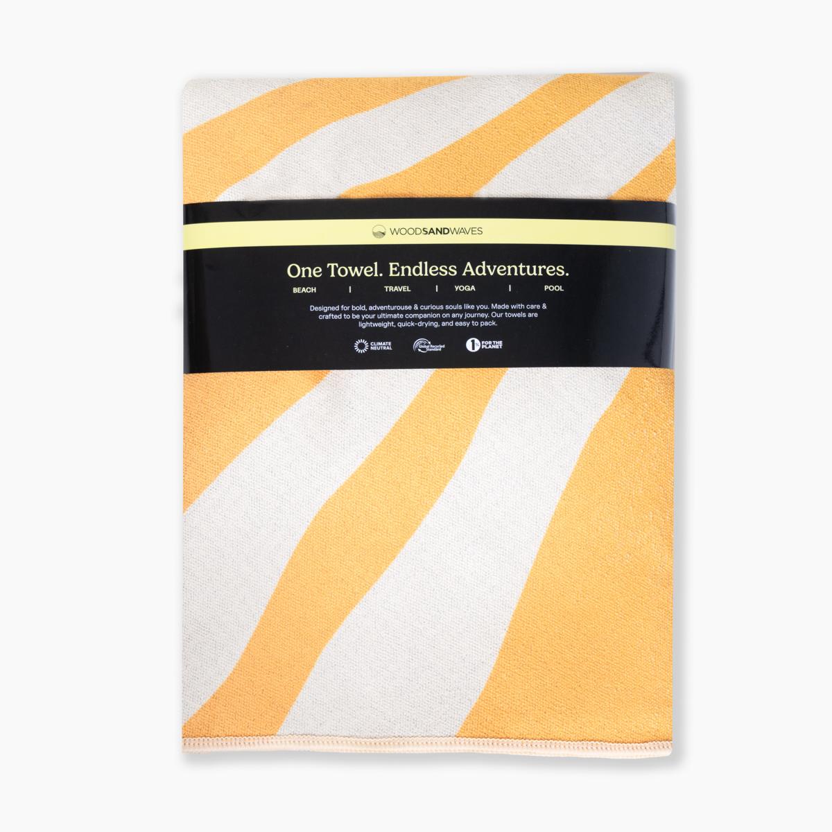 Sunshine - Sandabweisendes Strandtuch mit Geheimfach - WOODSANDWAVES