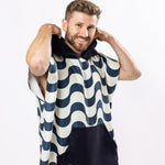 Surf-Poncho Copacabana - für Frauen & Männer - aus schnelltrocknender und ultra-leichter Mikrofaser - WOODSANDWAVES