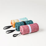 Sunset Waves - Ultra-leichtes Outdoor-und Wanderhandtuch  - 80cm x 40cm - WOODSANDWAVES