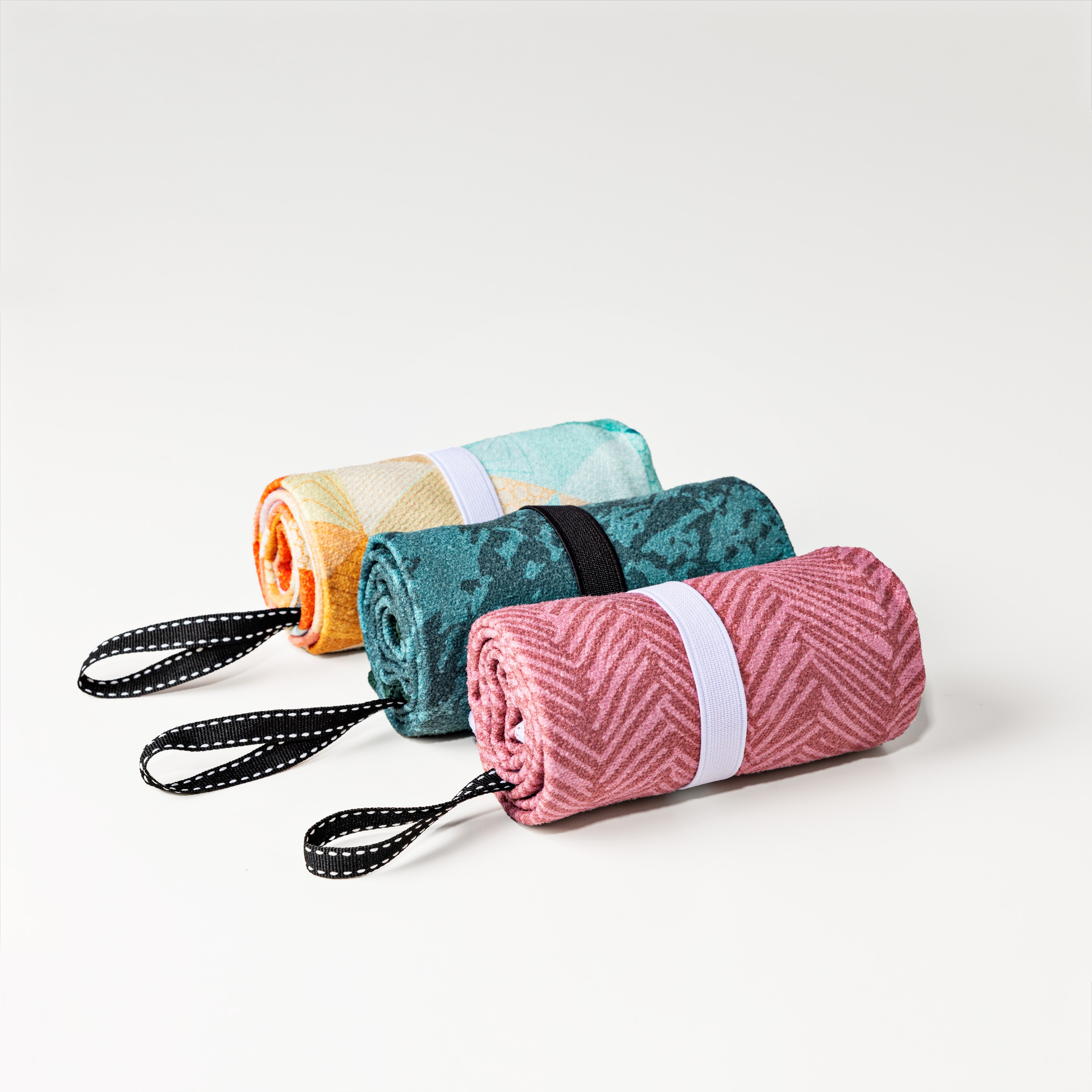 Sunset Waves - Ultra-leichtes Outdoor-und Wanderhandtuch  - 80cm x 40cm - WOODSANDWAVES