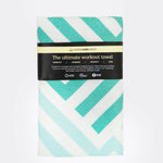 Mint Relaxation - Sporthandtuch mit Magnet & Zipper-Tasche - WOODSANDWAVES