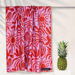 Burning Sun - Stranddecke XXL - 180cm x 160cm - leicht, kompakt & sandabweisend - WOODSANDWAVES