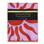 Burning Sun - Stranddecke XXL - 180cm x 160cm - leicht, kompakt & sandabweisend - WOODSANDWAVES