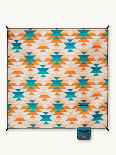 Aztec Trial - Picknick- en stranddeken (geïsoleerd) 200 x 200 cm - XXL Picknickmat van gerecycled PET - waterdicht en warm