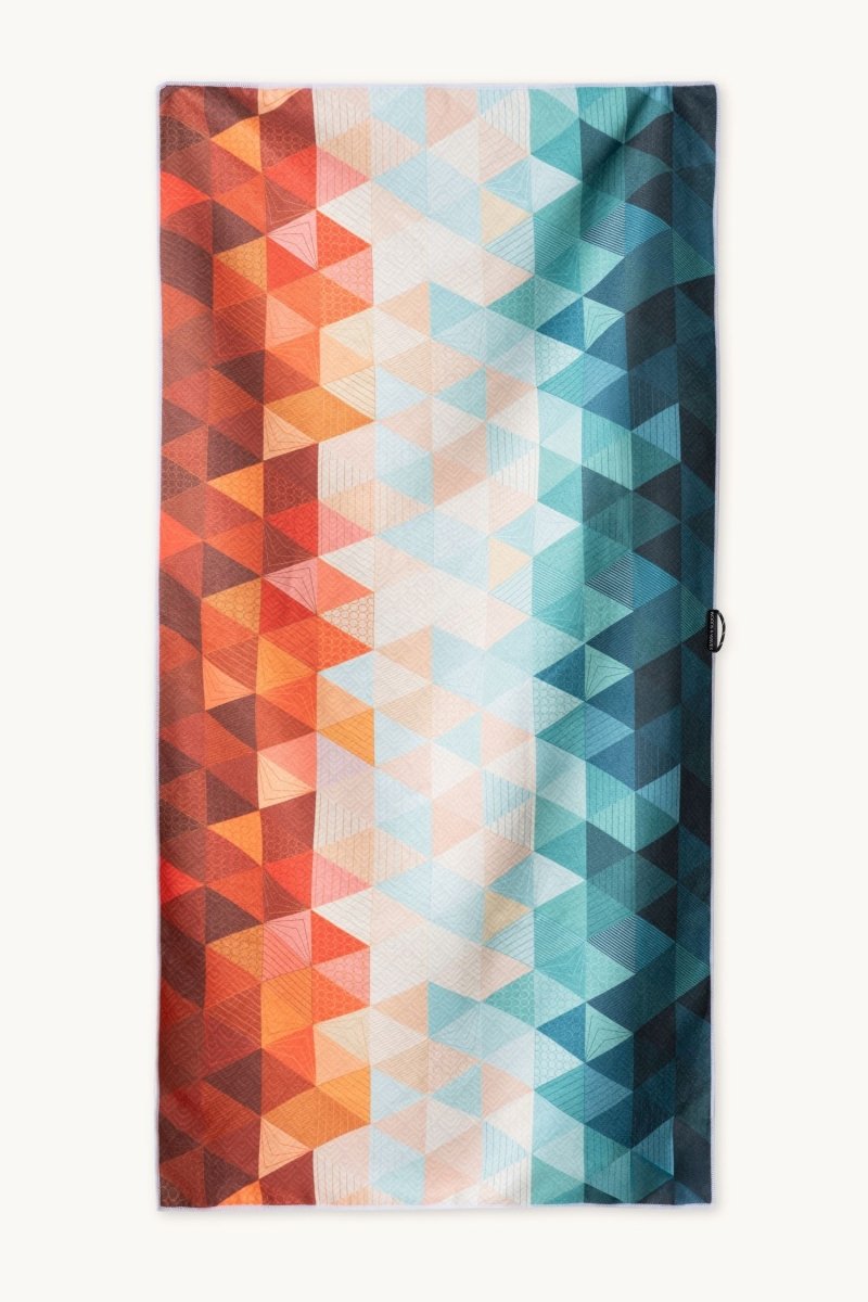 Duschhandtuch - Kaleidoscope Orange - Woods & Waves