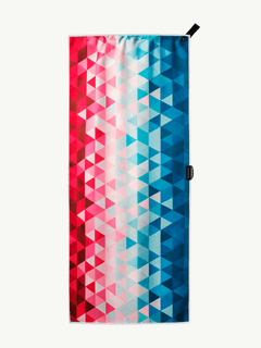 Kaleidoscope - Serviette de sport avec aimant et pochette zippée
