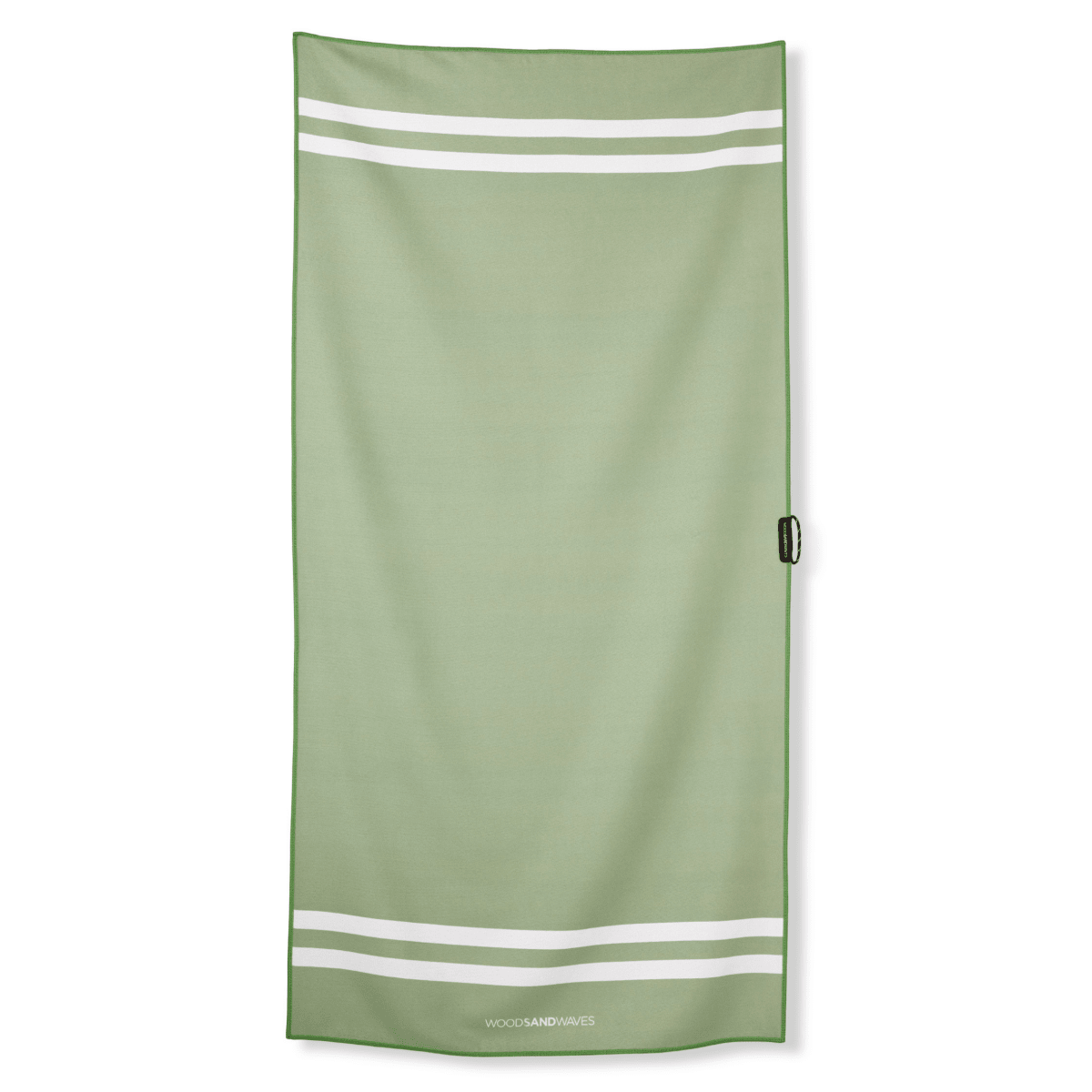 Duschhandtuch - Stripes Green Matcha - Woods & Waves