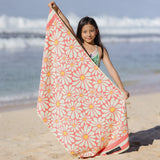 Flower Breeze - Strandtuch für Kinder - schadstofffrei, schnelltrocknend  & sanft zur Haut (140cm x 70cm)