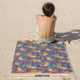 Tropical Tiger - Strandtuch für Kinder - schadstofffrei, schnelltrocknend  & sanft zur Haut (140cm x 70cm)