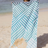 Mint Relaxation - Strandtuch für Kinder - schadstofffrei, schnelltrocknend  & sanft zur Haut (140cm x 70cm)