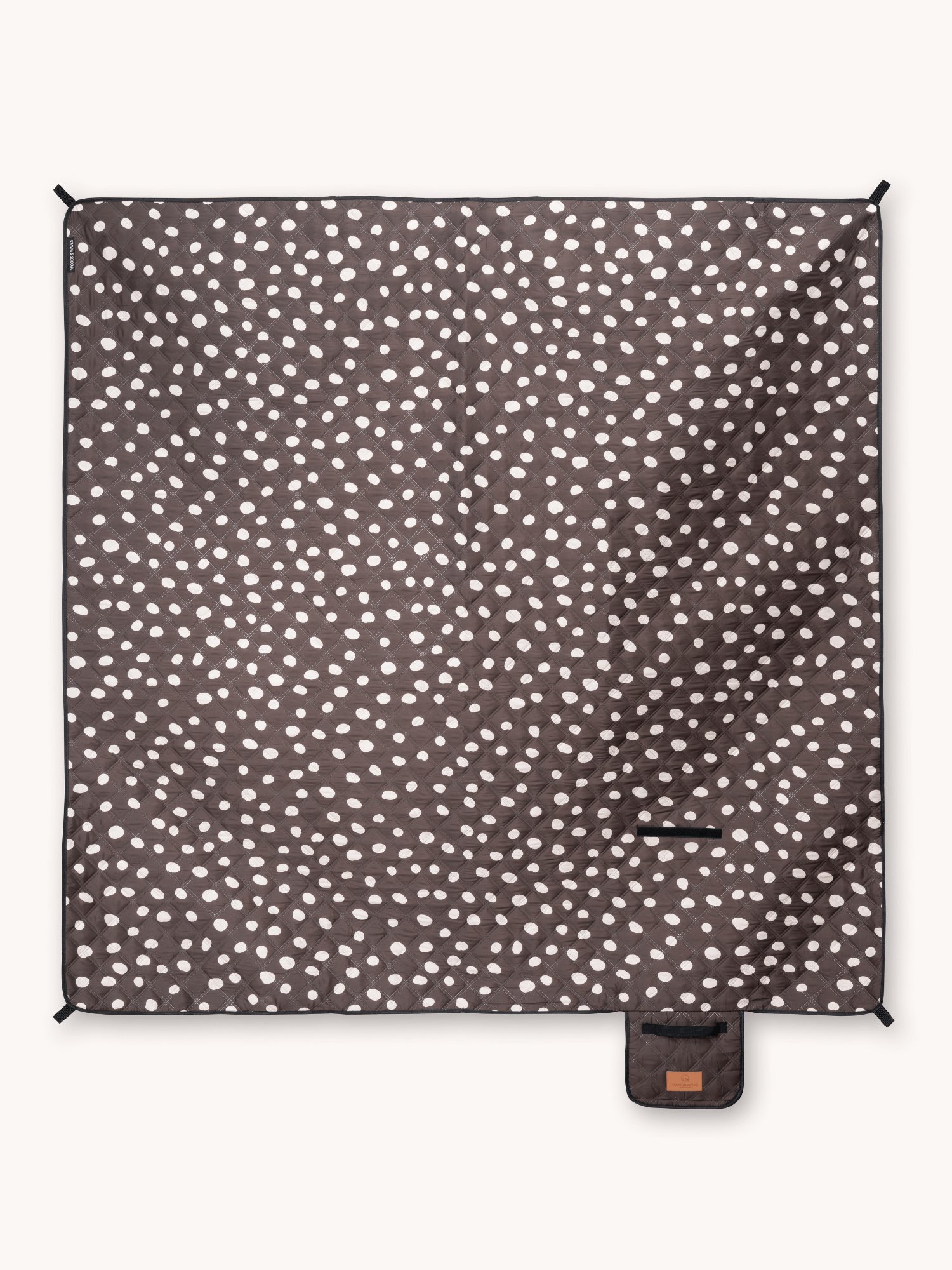 Cocoa Shore - Picknick- und Stranddecke (isoliert) 200 x 200 cm - XXL Picknickmatte aus recyceltem PET - wasserdicht und wärmend