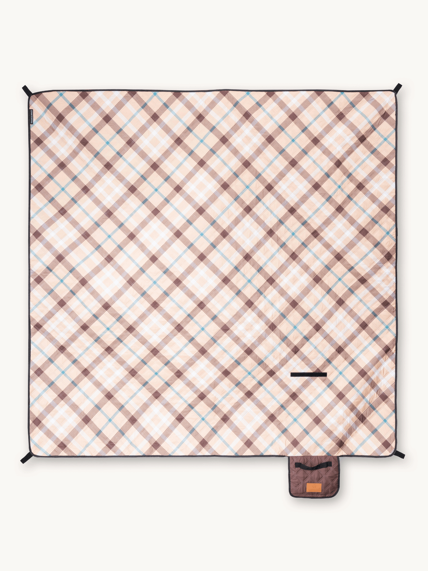 Golden Fields - Picknick- und Stranddecke (isoliert) 200 x 200 cm - XXL Picknickmatte aus recyceltem PET - wasserdicht und wärmend