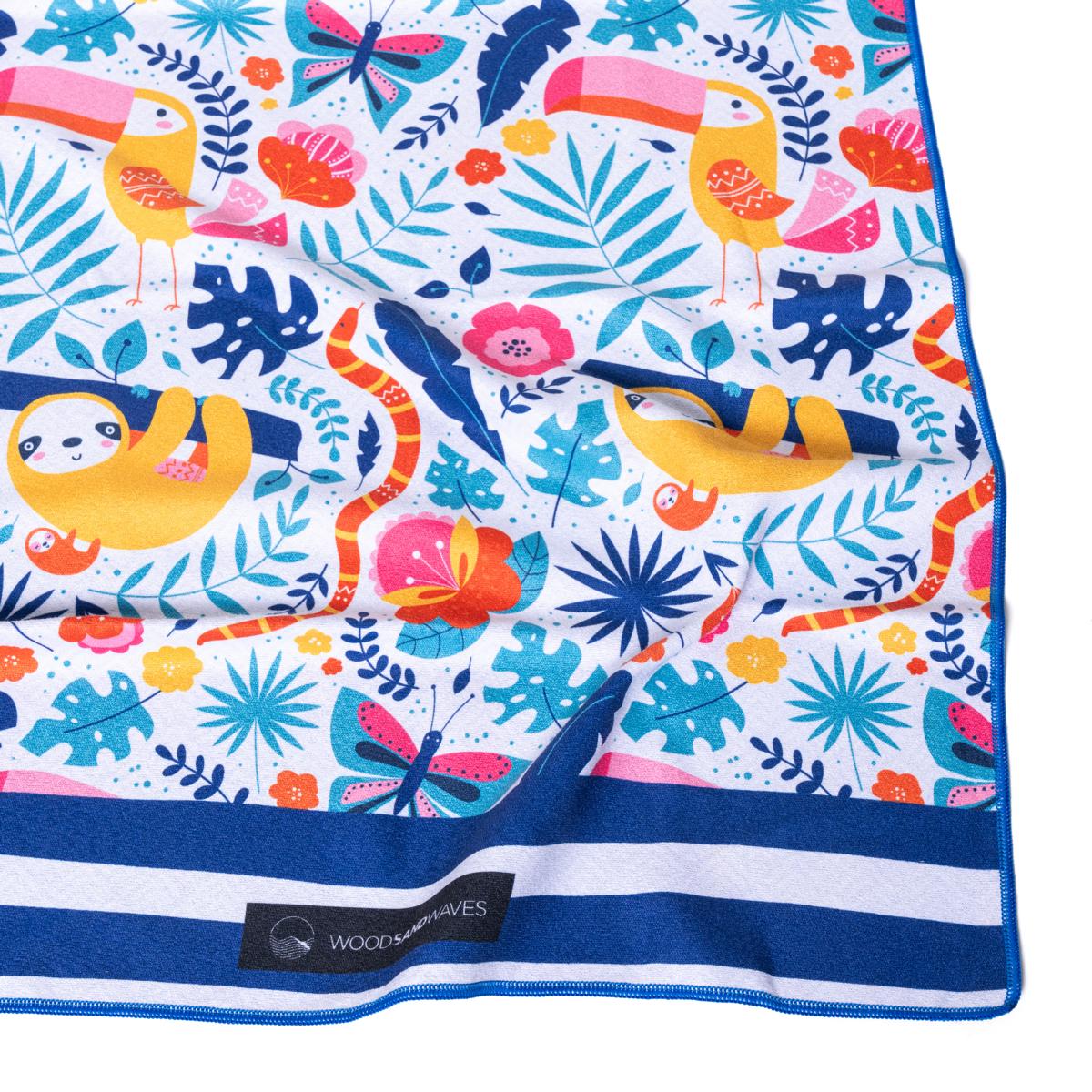 Jungle Fever - Strandtuch für Kinder - schadstofffrei, schnelltrocknend  & sanft zur Haut (140cm x 70cm)