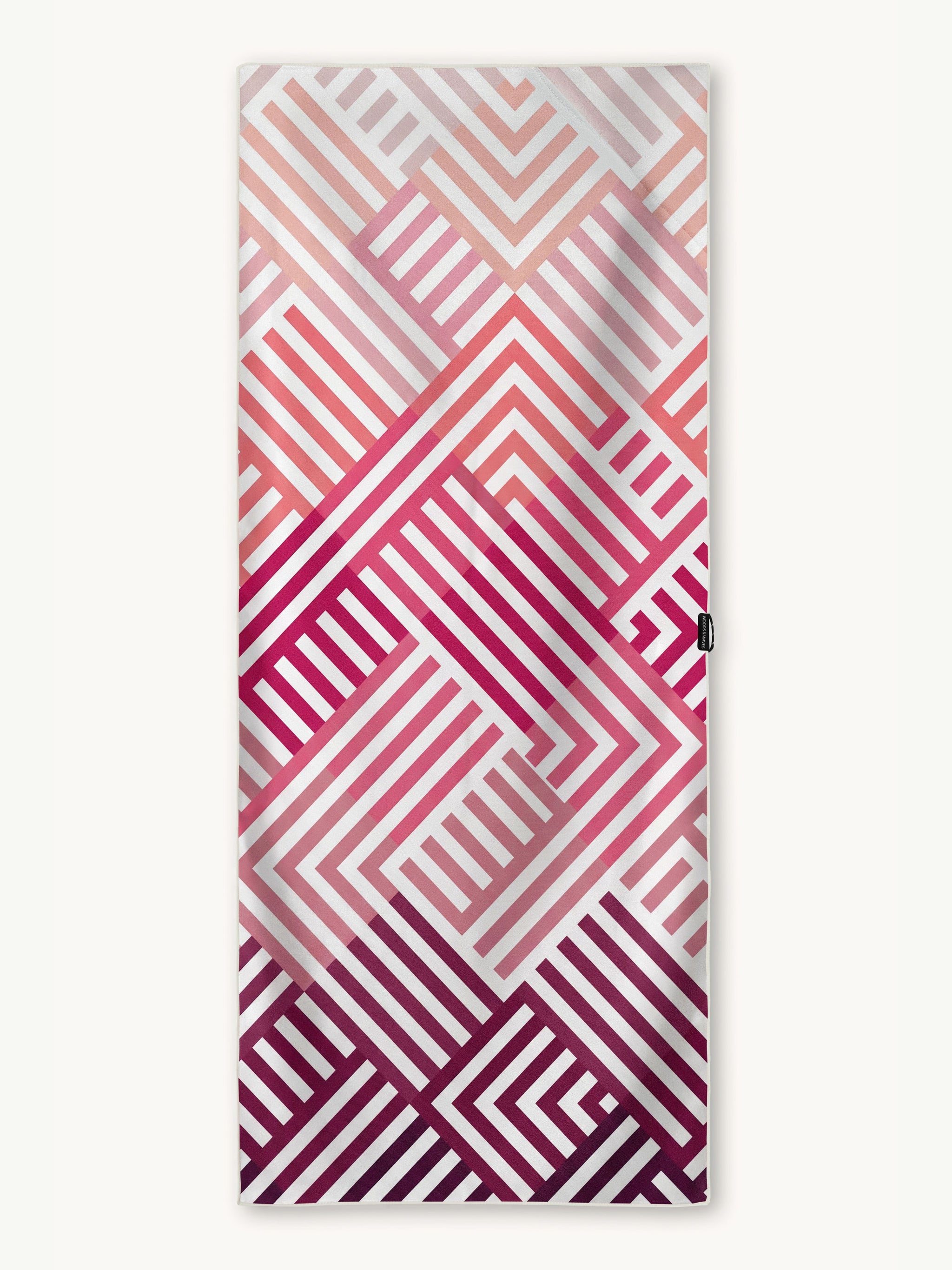 Pink Relaxation - Schnelltrocknendes Reise- und Strandtuch mit Geheimfach