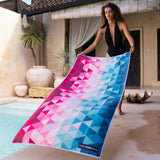 Kaleidoscope - Sandabweisendes Strandtuch mit Geheimfach (180cm x 80cm)