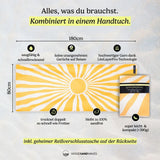 Sunshine - Sandabweisendes Strandtuch mit Geheimfach