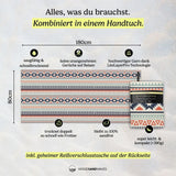 Loose Alliance - Sandabweisendes Strandtuch mit Geheimfach