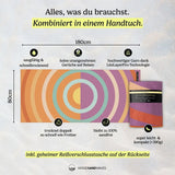 Slow Sunrise - Sandabweisendes Strandtuch mit Geheimfach