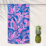 Tropical Garden - Sandabweisendes Strandtuch mit Geheimfach