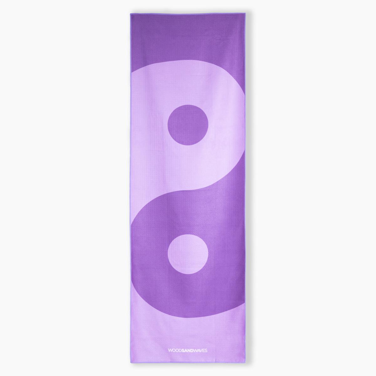 Yin Yang - Rutschfestes Yoga-Handtuch mit Silikon-Noppen - WOODSANDWAVES