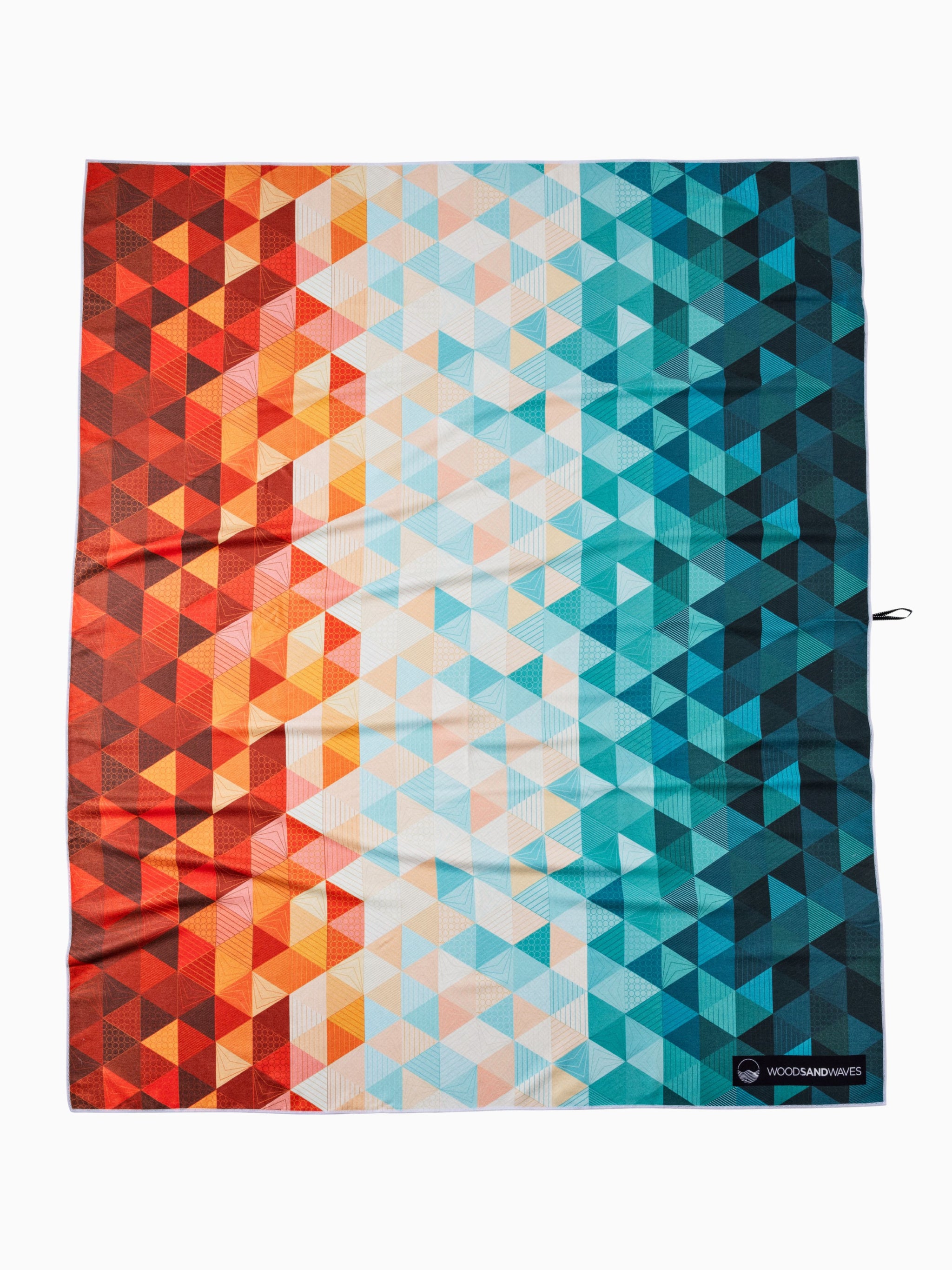 Stranddecke XXL - leicht, kompakt & sandabweisend - Kaleidoscope Orange