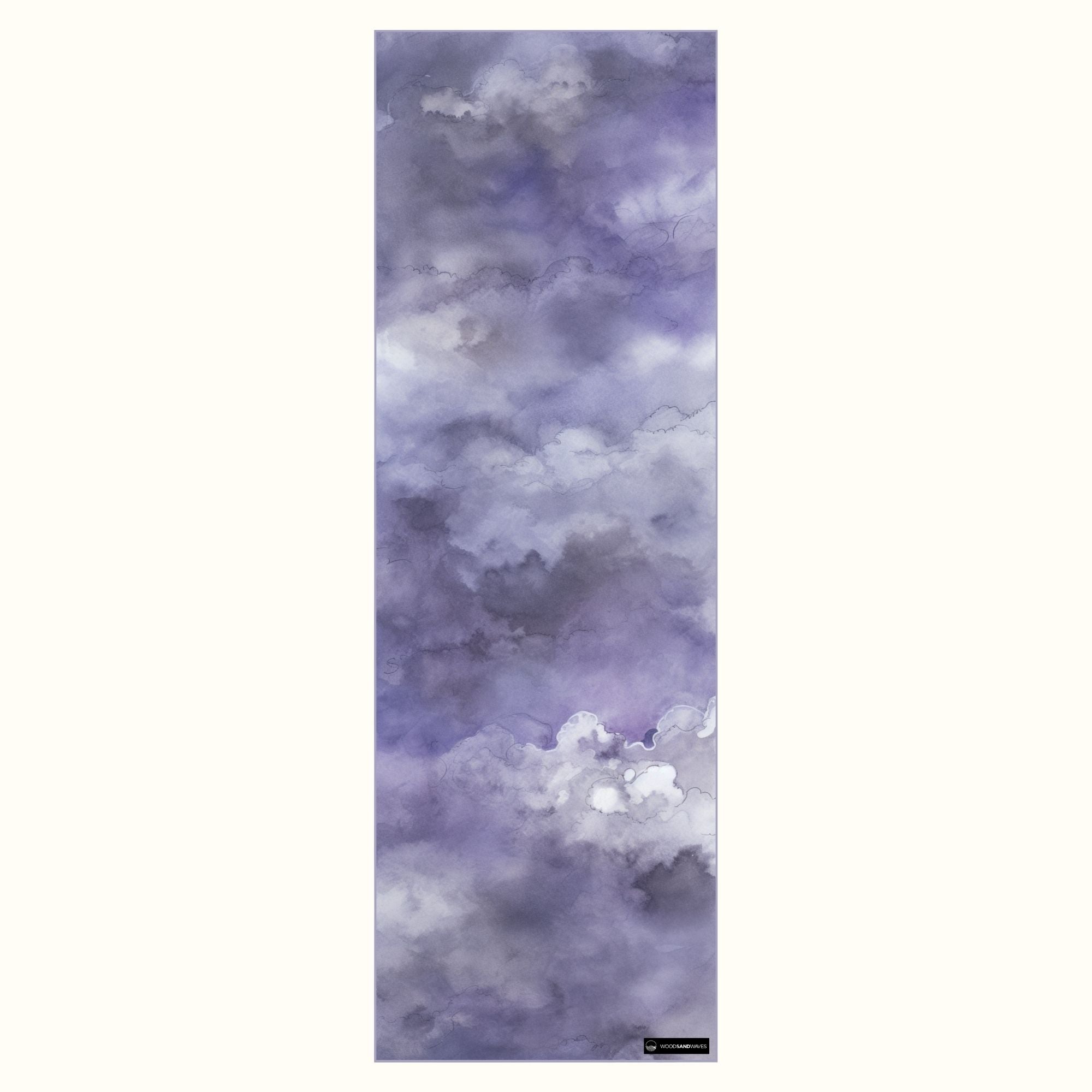 Lavender Skies - Rutschfestes Yoga-Handtuch mit Silikon-Noppen - WOODSANDWAVES