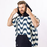 Surf-Poncho Copacabana - für Frauen & Männer - aus schnelltrocknender und ultra-leichter Mikrofaser - WOODSANDWAVES