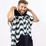 Surf-Poncho Copacabana - für Frauen & Männer - aus schnelltrocknender und ultra-leichter Mikrofaser - WOODSANDWAVES