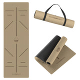 Yoga-Matte CorkFlow | professionelle Yoga-Matte | 4mm dick | aus Naturkork hergestellt - WOODSANDWAVES