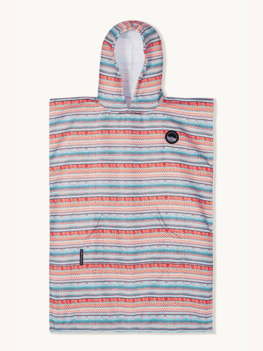 Badeponcho für Kinder (120cm - 150cm) - sanft zur Haut & extra schnell wieder trocken - aus Premium Mikrofaser - Bazaar of Dreams - (ca. 6 - 12 Jahre) - woodsandwaves.co