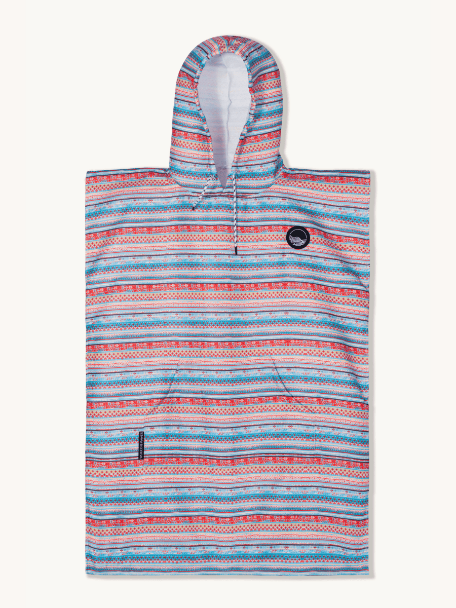 Badeponcho für Kinder (120cm - 150cm) - sanft zur Haut & extra schnell wieder trocken - aus Premium Mikrofaser - Bazaar of Dreams - (ca. 6 - 12 Jahre) - woodsandwaves.co