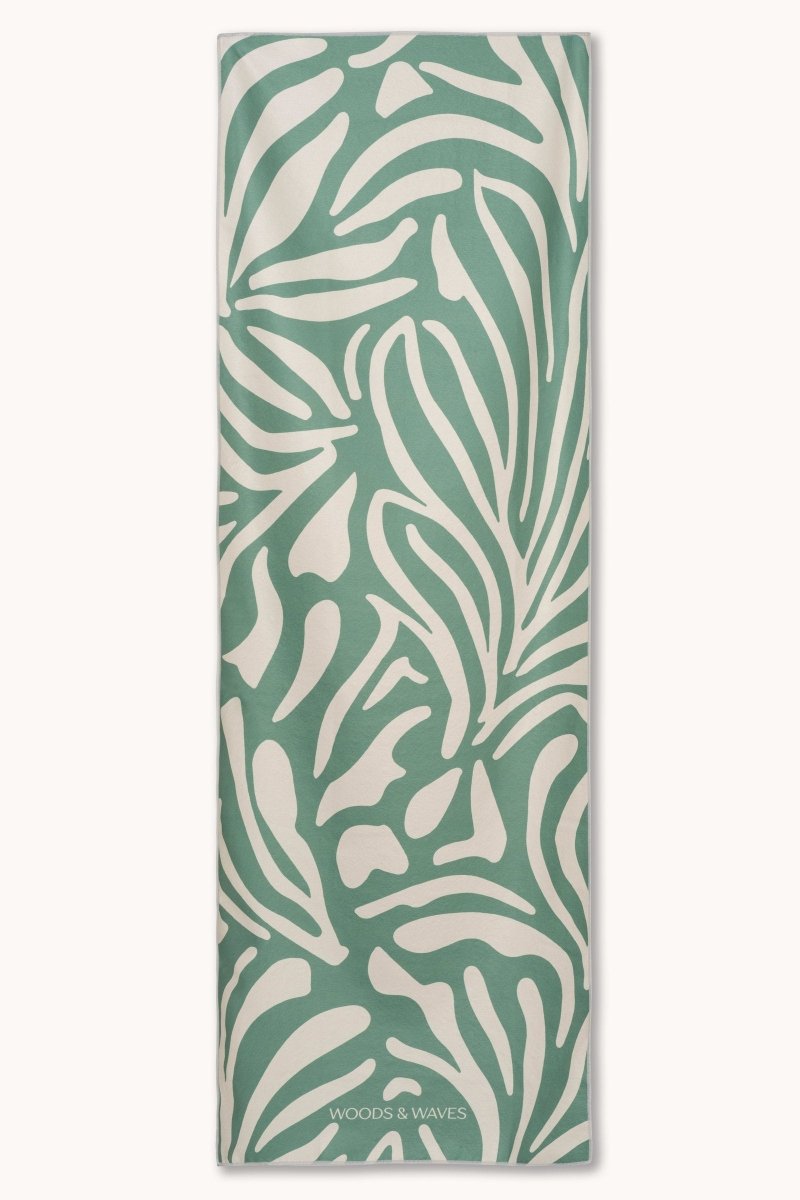 Botanic - Rutschfestes Yoga-Handtuch mit Silikon-Noppen - woodsandwaves.co