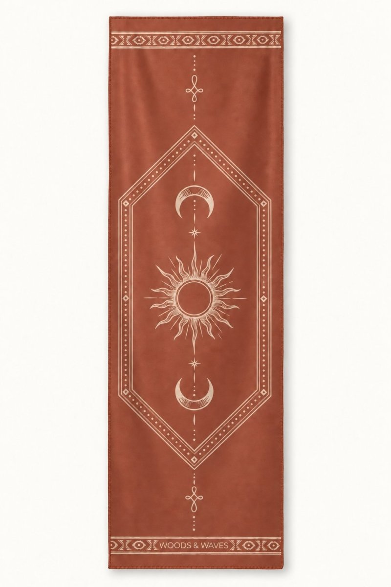 Celestia - Rutschfestes Yoga-Handtuch mit Silikon-Noppen - woodsandwaves.co