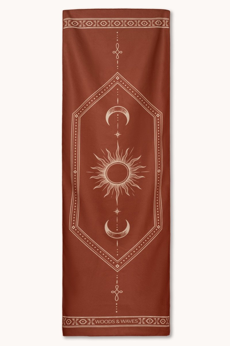 Celestia - Rutschfestes Yoga-Handtuch mit Silikon-Noppen - woodsandwaves.co
