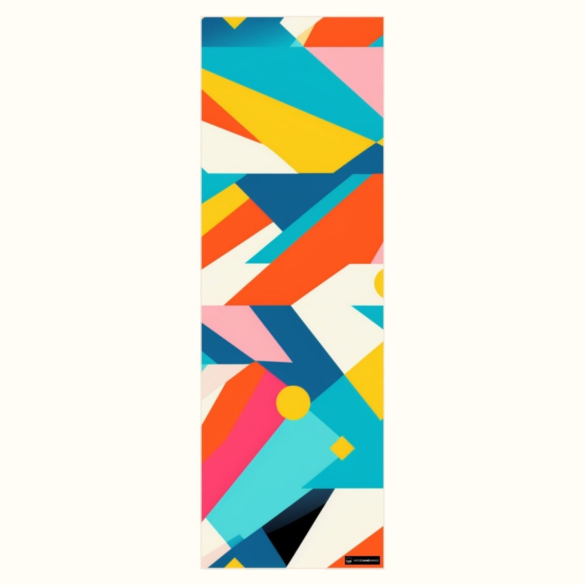 Geometric Energy - Rutschfestes Yoga - Handtuch mit Silikon - Noppen - woodsandwaves.co