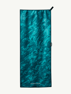 Green Energy Flow - Serviette de sport avec aimant et pochette zippée