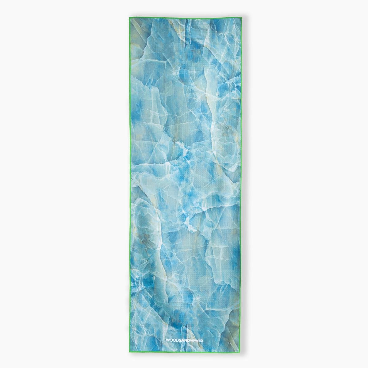 Jade Healing - Rutschfestes Yoga - Handtuch mit Silikon - Noppen - woodsandwaves.co