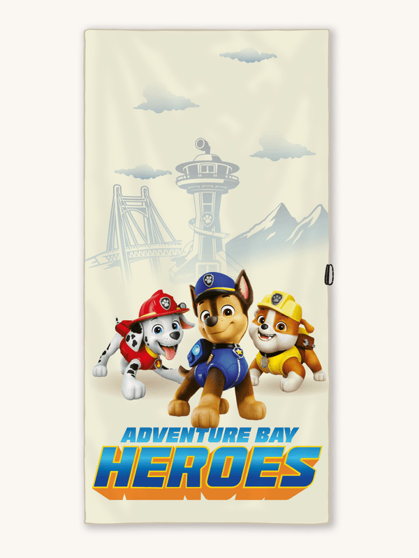 Paw Patrol Strandtuch (Beige) – Badetuch für Kinder – schadstofffrei & sanft zur Haut - woodsandwaves.co