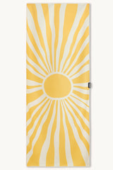 Sunshine – Saunatuch aus Premium Mikrofaser (200 x 80 cm), ausgebreitet – Woods & Waves