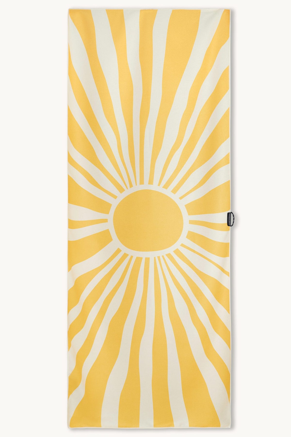 Sunshine – Saunatuch aus Premium Mikrofaser (200 x 80 cm), ausgebreitet – Woods & Waves