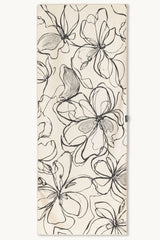 Silent Bloom - Saunatuch aus Premium Mikrofaser (200 x 80 cm) - woodsandwaves.co