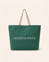 Strandtasche "Woods & Waves" - Premium Qualität - ultra robust & nachhaltig - woodsandwaves.co