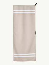 Stripes Moonbeam - Sporthandtuch mit Magnet & Zipper - Tasche - woodsandwaves.co