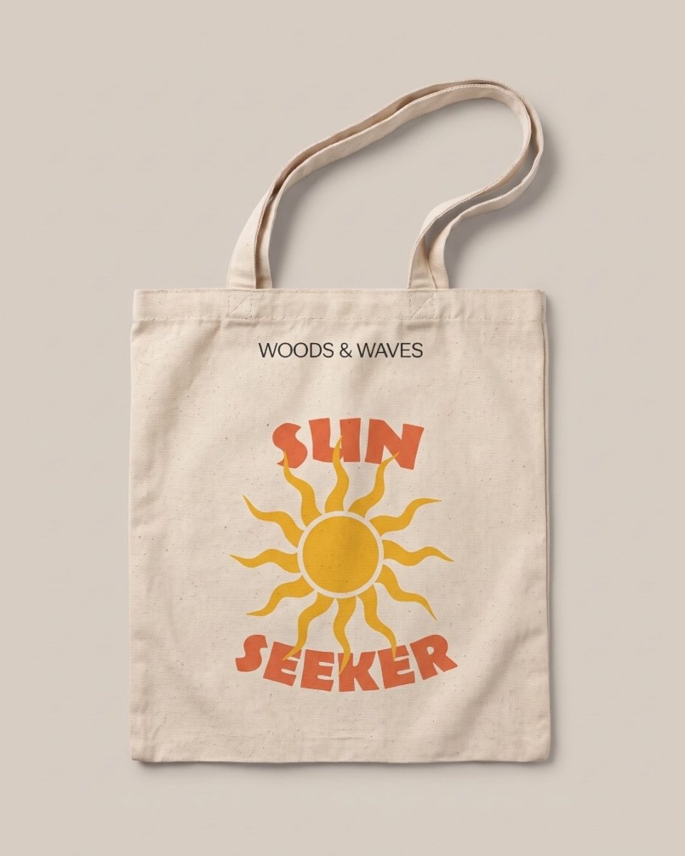 "Sun Seeker" Jutebeutel - Premium Qualität - ultra robust & nachhaltig - woodsandwaves.co