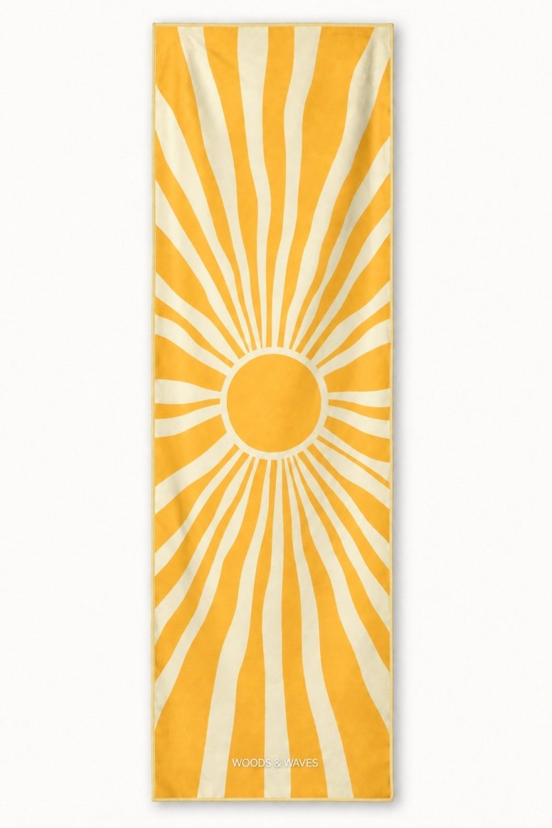 Sunshine - Rutschfestes Yoga-Handtuch mit Silikon-Noppen - woodsandwaves.co